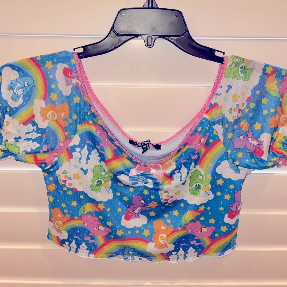 DOLLS KILL x CAREBEARS CROP TOP